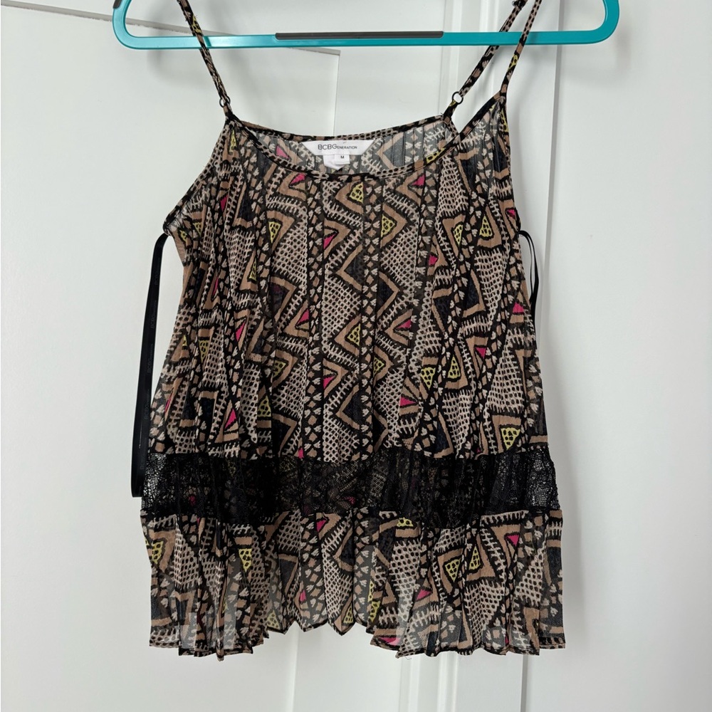 BCBG sheer cami